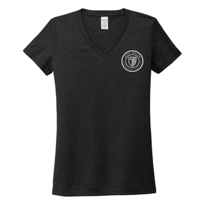 T4G Allmade® Women’s Tri-Blend V-Neck Tee - Space Black