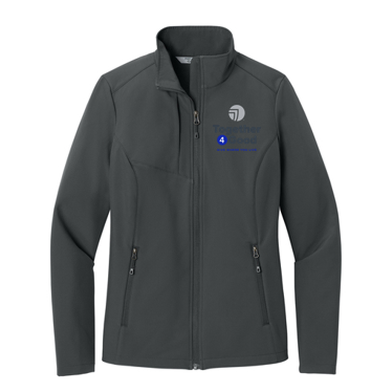 T4G Port Authority® Women’s C-FREE® Core Soft Shell - Grey Steel