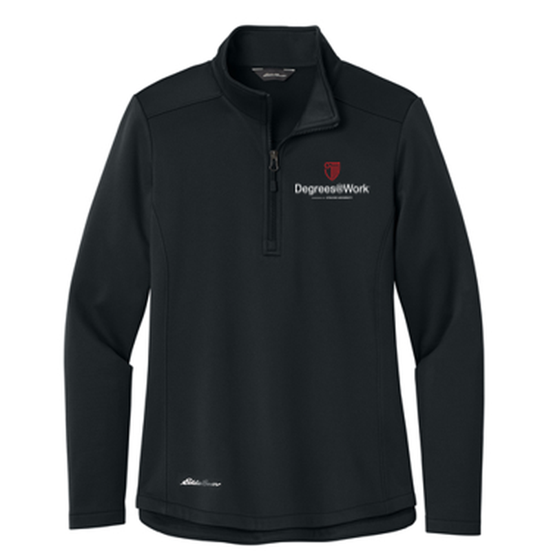 T4G Eddie Bauer® Women’s Smooth Mid Layer Fleece 1/2-Zip - BLACK