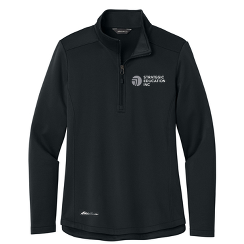 T4G Eddie Bauer® Women’s Smooth Mid Layer Fleece 1/2-Zip - BLACK