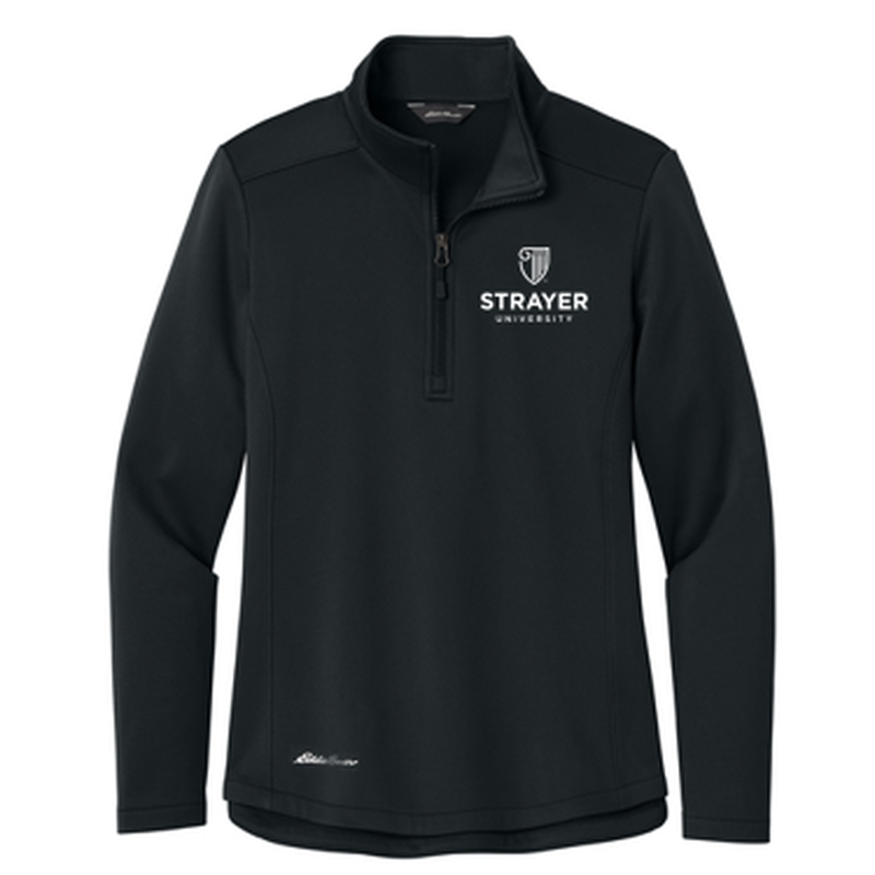 T4G Eddie Bauer® Women’s Smooth Mid Layer Fleece 1/2-Zip - BLACK