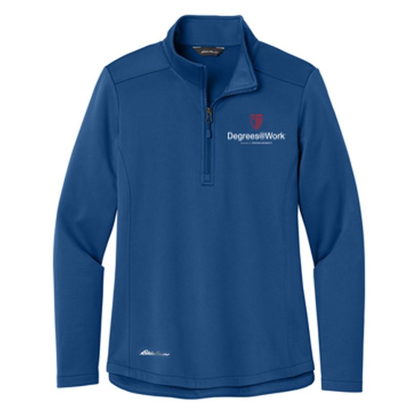 T4G Eddie Bauer® Women’s Smooth Mid Layer Fleece 1/2-Zip - Cobalt Blue