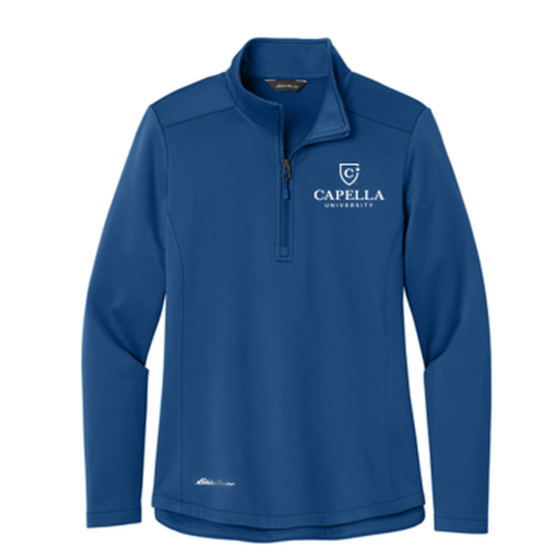 T4G Eddie Bauer® Women’s Smooth Mid Layer Fleece 1/2-Zip - Cobalt Blue