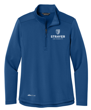T4G Eddie Bauer® Women’s Smooth Mid Layer Fleece 1/2-Zip - Cobalt Blue