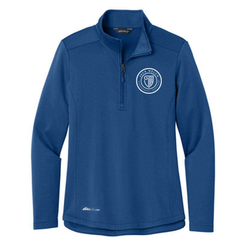 T4G Eddie Bauer® Women’s Smooth Mid Layer Fleece 1/2-Zip - Cobalt Blue