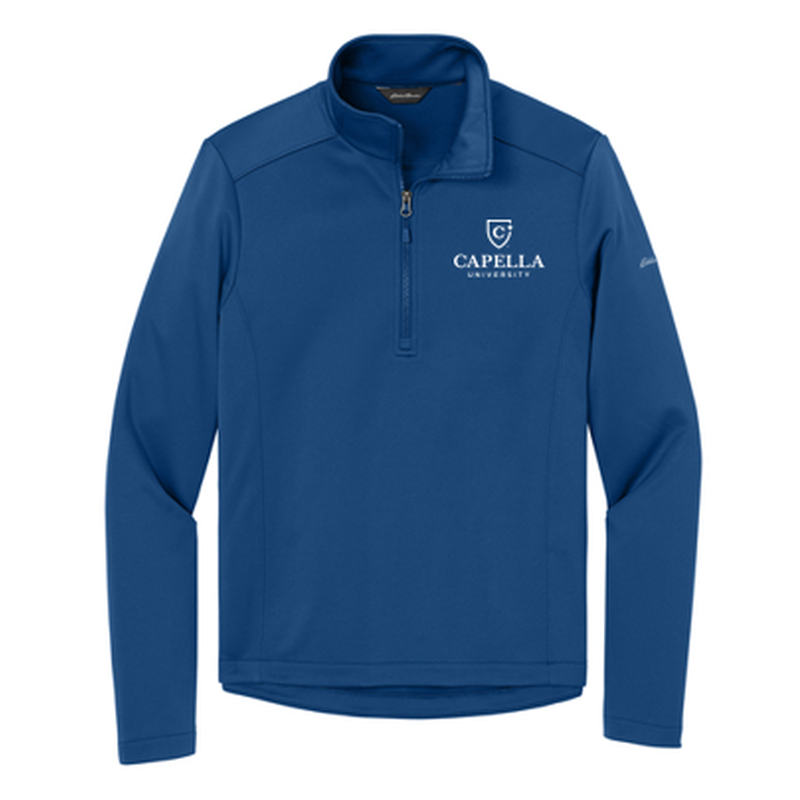 T4G Eddie Bauer® Smooth Mid Layer Fleece 1/2-Zipe - Cobalt Blue