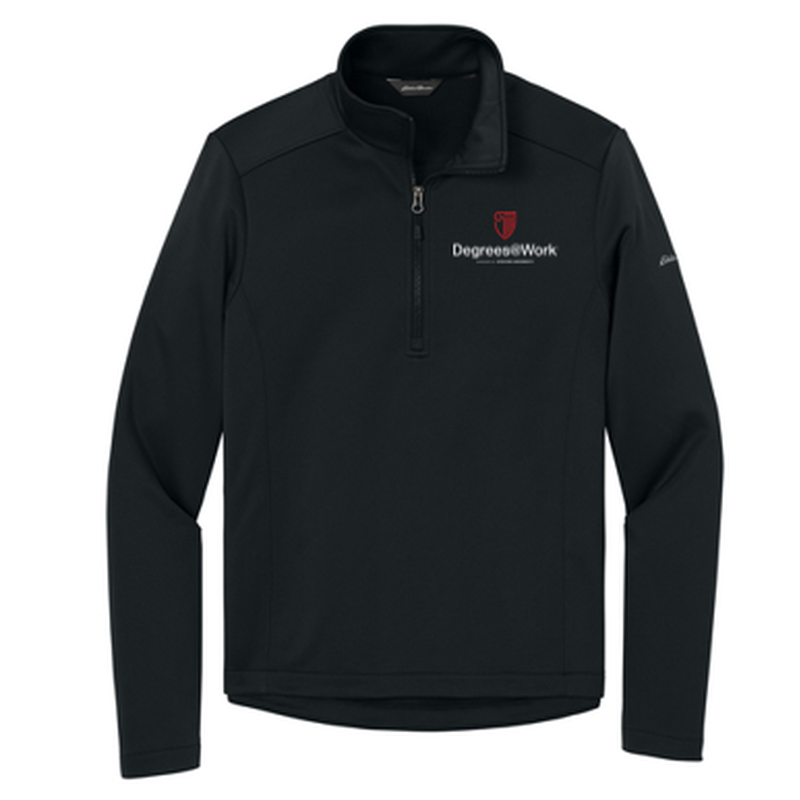 T4G Eddie Bauer® Smooth Mid Layer Fleece 1/2-Zipe - BLACK