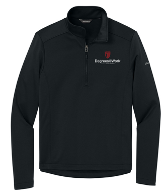 T4G Eddie Bauer® Smooth Mid Layer Fleece 1/2-Zipe - BLACK