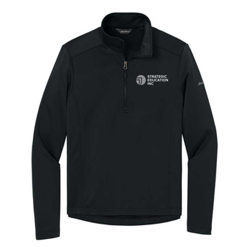 T4G Eddie Bauer® Smooth Mid Layer Fleece 1/2-Zipe - BLACK