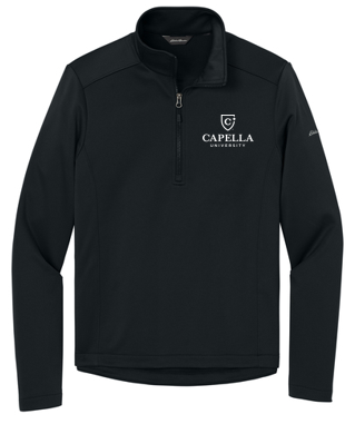 T4G Eddie Bauer® Smooth Mid Layer Fleece 1/2-Zipe - BLACK
