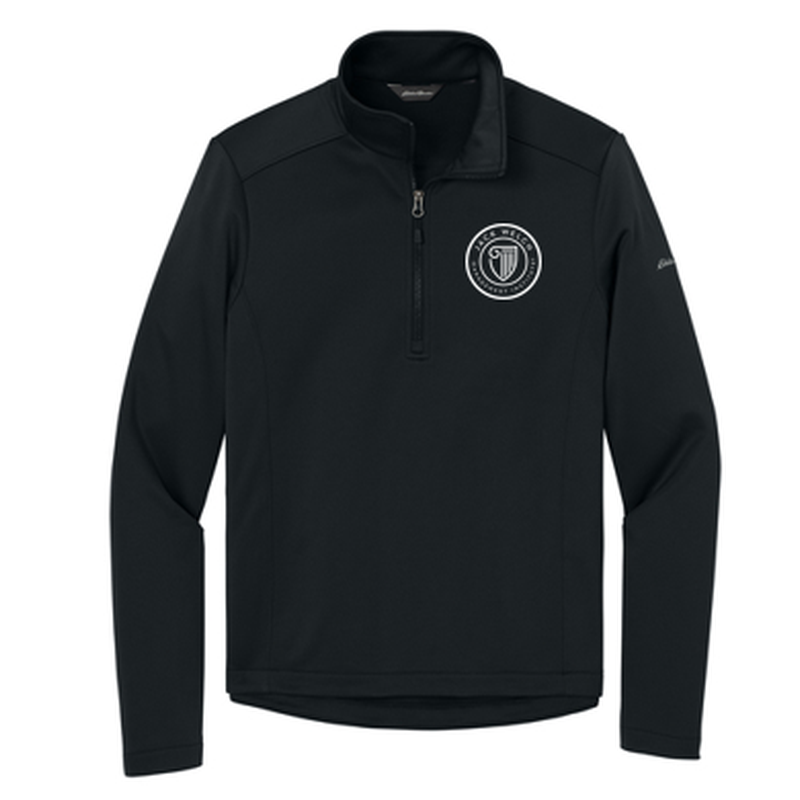 T4G Eddie Bauer® Smooth Mid Layer Fleece 1/2-Zipe - BLACK