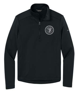 T4G Eddie Bauer® Smooth Mid Layer Fleece 1/2-Zipe - BLACK