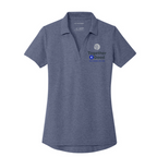 T4G Port Authority® Women's C-FREE® Cotton Blend Pique Polo - Navy Heather