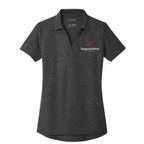 T4G Port Authority® Women's C-FREE® Cotton Blend Pique Polo - Charcoal Heather