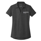 T4G Port Authority® Women's C-FREE® Cotton Blend Pique Polo - Charcoal Heather
