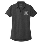 T4G Port Authority® Women's C-FREE® Cotton Blend Pique Polo - Charcoal Heather