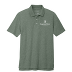 T4G Port Authority® C-FREE ® Cotton Blend Pique Polo - Dark Green Heather