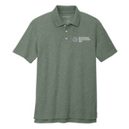 T4G Port Authority® C-FREE ® Cotton Blend Pique Polo - Dark Green Heather