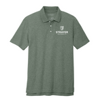 T4G Port Authority® C-FREE ® Cotton Blend Pique Polo - Dark Green Heather