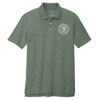 T4G Port Authority® C-FREE ® Cotton Blend Pique Polo - Dark Green Heather