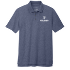 T4G Port Authority® C-FREE ® Cotton Blend Pique Polo - Navy Heather
