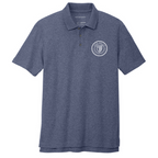 T4G Port Authority® C-FREE ® Cotton Blend Pique Polo - Navy Heather