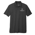 T4G Port Authority® C-FREE ® Cotton Blend Pique Polo - Charcoal Heather