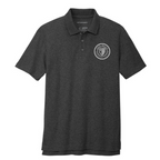 T4G Port Authority® C-FREE ® Cotton Blend Pique Polo - Charcoal Heather