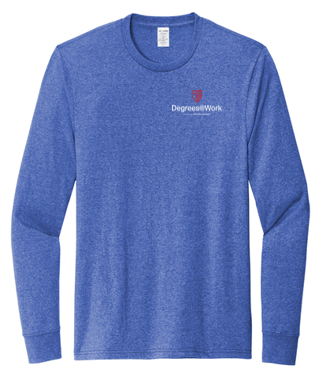 T4G Allmade® Unisex Long Sleeve Recycled Blend Tee - Reused Royal Heather