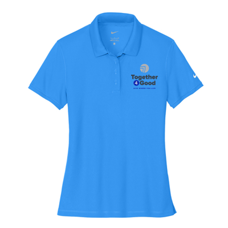 T4G Nike Women's Victory Solid Polo - Light Photo Blue