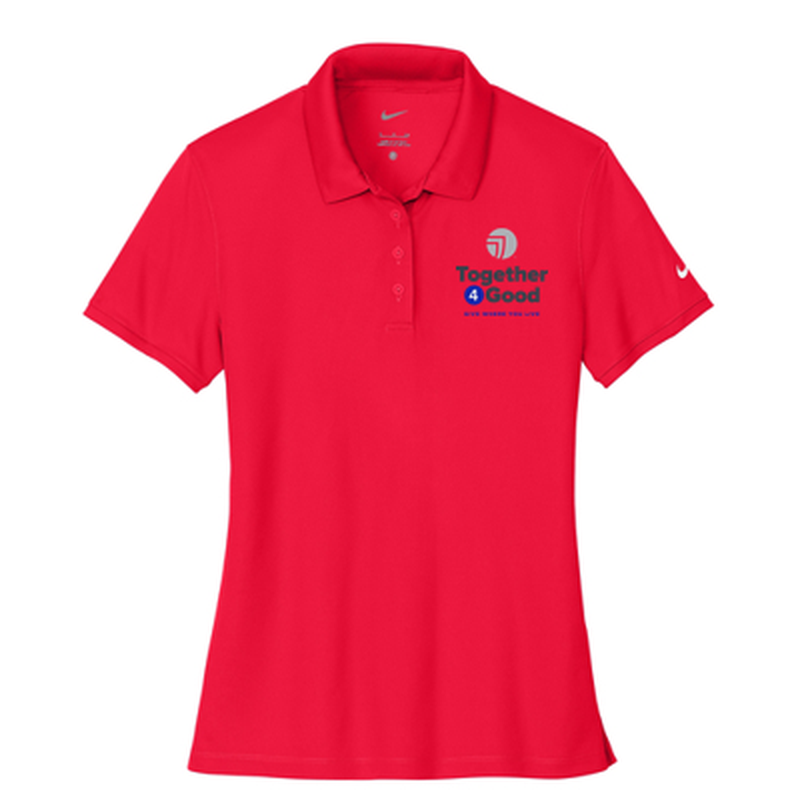 T4G Nike Women's Victory Solid Polo - University Red