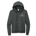 T4G Allmade® Unisex Organic French Terry Full-Zip Hoodie -  Terrain Grey