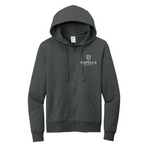 T4G Allmade® Unisex Organic French Terry Full-Zip Hoodie -  Terrain Grey