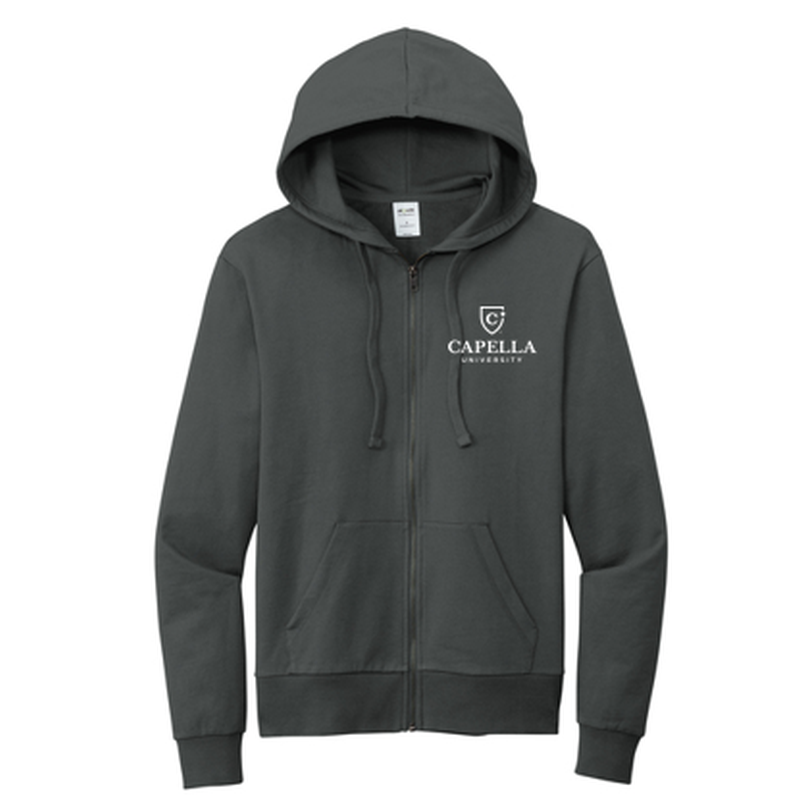 T4G Allmade® Unisex Organic French Terry Full-Zip Hoodie -  Terrain Grey