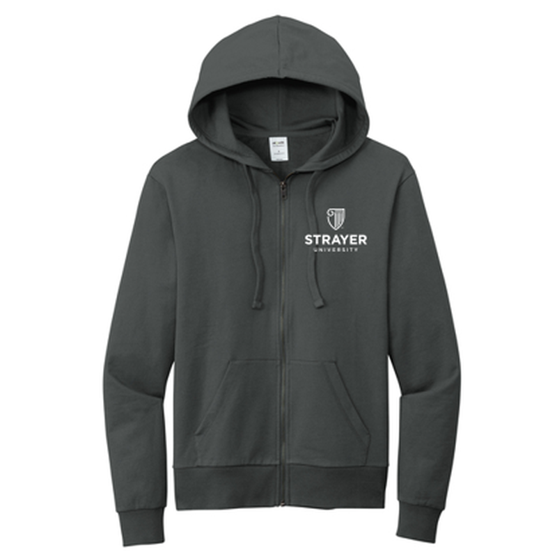 T4G Allmade® Unisex Organic French Terry Full-Zip Hoodie -  Terrain Grey
