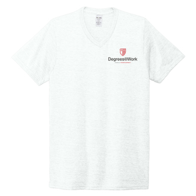 T4G Allmade® Unisex Tri-Blend V-Neck Tee - Fairly White