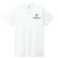 T4G Allmade® Unisex Tri-Blend V-Neck Tee - Fairly White