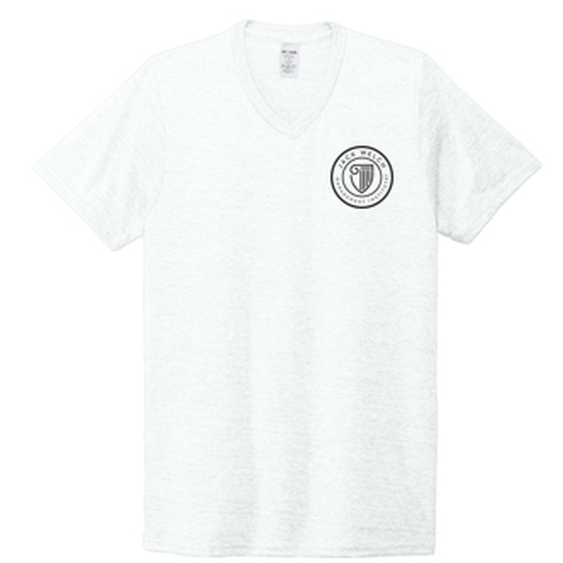 T4G Allmade® Unisex Tri-Blend V-Neck Tee - Fairly White