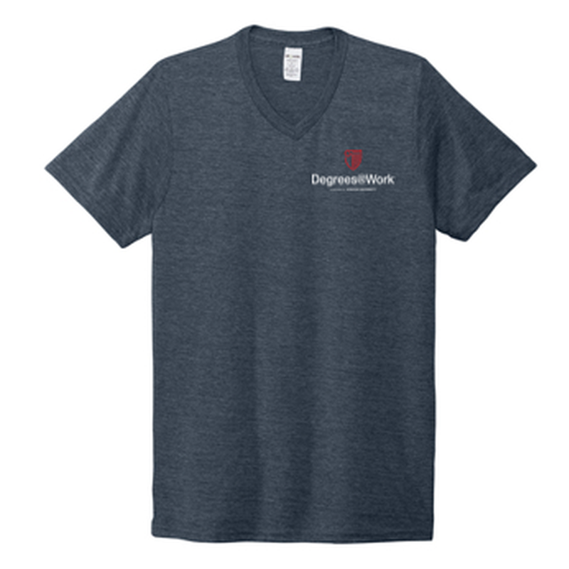 T4G Allmade® Unisex Tri-Blend V-Neck Tee - Rebel Blue