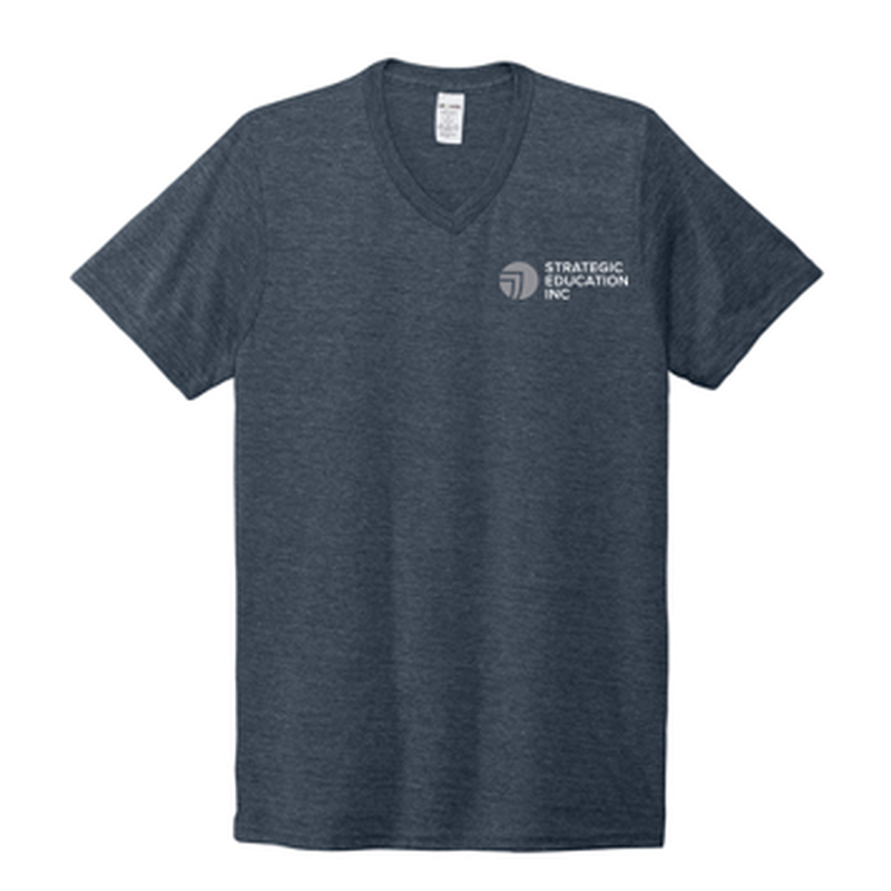 T4G Allmade® Unisex Tri-Blend V-Neck Tee - Rebel Blue