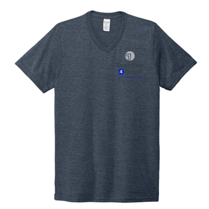 T4G Allmade® Unisex Tri-Blend V-Neck Tee - Rebel Blue