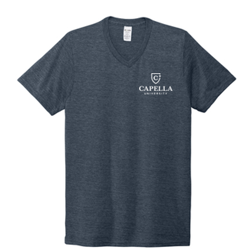T4G Allmade® Unisex Tri-Blend V-Neck Tee - Rebel Blue