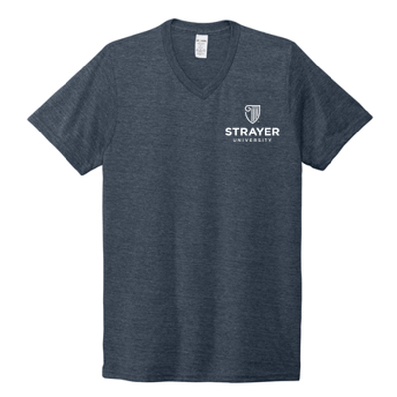 T4G Allmade® Unisex Tri-Blend V-Neck Tee - Rebel Blue