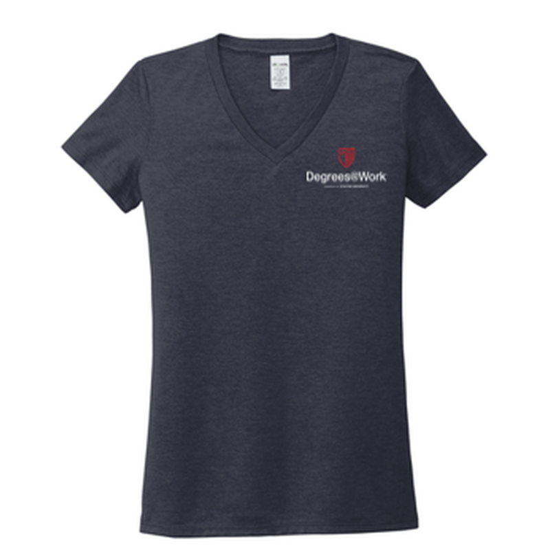 T4G Allmade® Women’s Tri-Blend V-Neck Tee - Rebel Blue