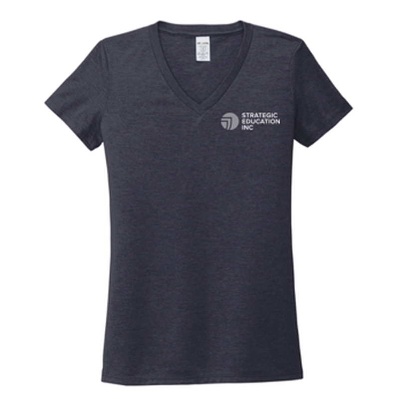 T4G Allmade® Women’s Tri-Blend V-Neck Tee - Rebel Blue