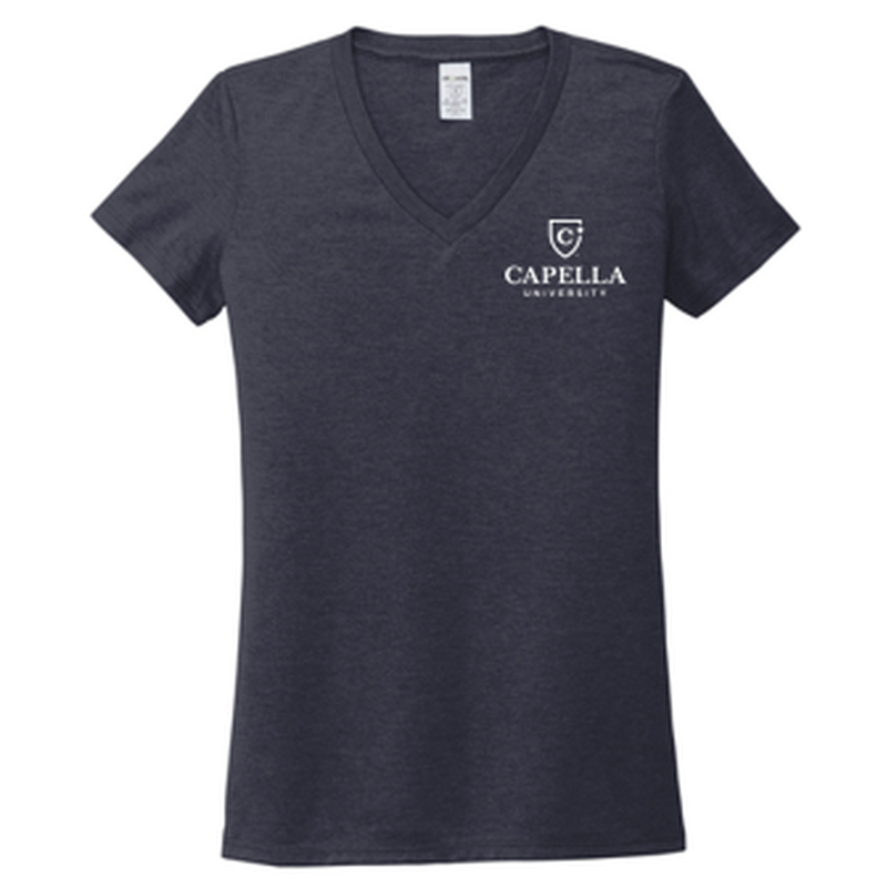 T4G Allmade® Women’s Tri-Blend V-Neck Tee - Rebel Blue