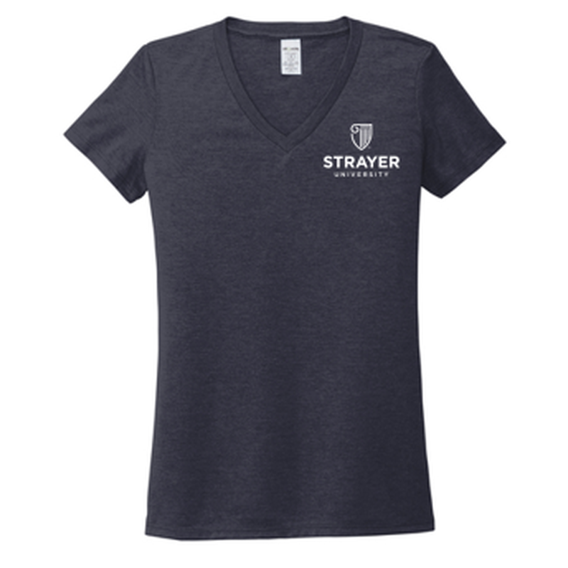 T4G Allmade® Women’s Tri-Blend V-Neck Tee - Rebel Blue