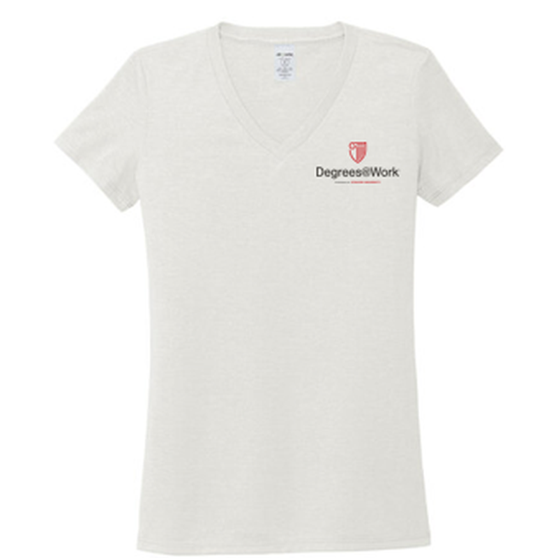 T4G Allmade® Women’s Tri-Blend V-Neck Tee - Fairly White