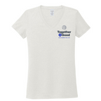 T4G Allmade® Women’s Tri-Blend V-Neck Tee - Fairly White