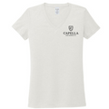 T4G Allmade® Women’s Tri-Blend V-Neck Tee - Fairly White